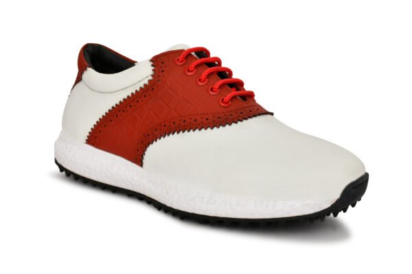 HITCARO Men's Leather Lace-up Professional Golf Shoes