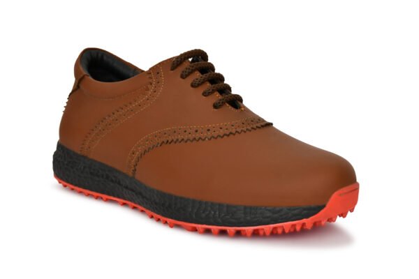 HITCARO Men's Leather Lace-up Professional Golf Shoes