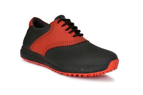 HITCARO® Golf Shoe | Light Weight | Waterproof | Black/Red | Golf Shoe With Type LACE UP