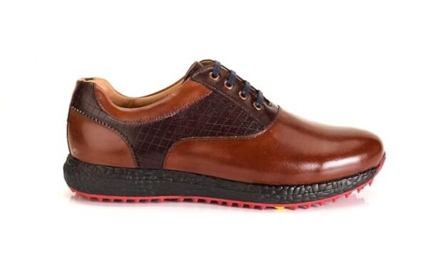 HITCARO® Golf Shoe | Light Weight | Waterproof | Brown/Coffee | Golf Shoe With Type LACE UP