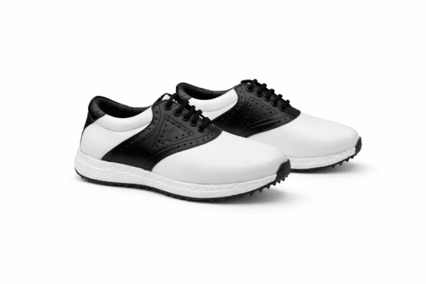 HITCARO® Golf Shoe | Light Weight | Waterproof |Wht/Black | Golf Shoe With Type LACE UP